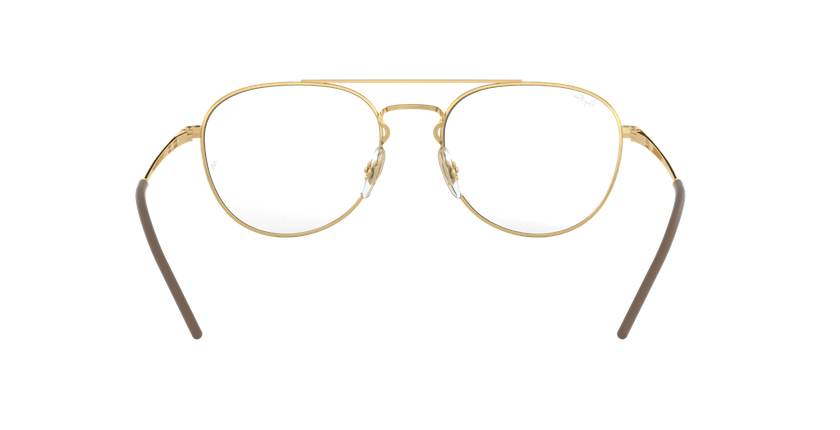 Lunettes de vue 0RX6414 dorée - Vue de face