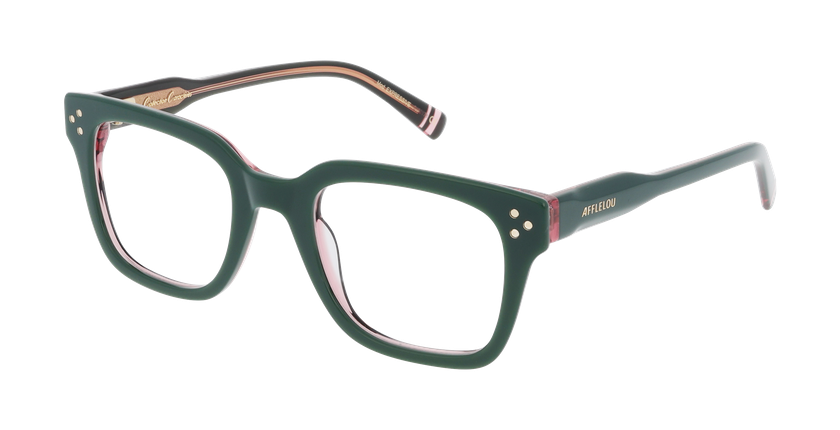 Lunettes de vue femme CARACTÈRES EXPRESSIVE vert - Vue de face