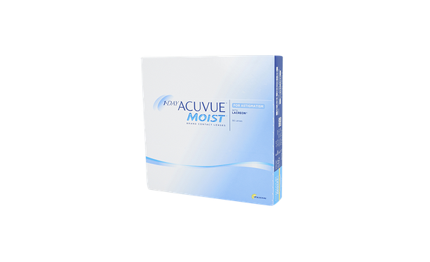 Lentilles de contact 1 Day Acuvue® Moist® for Astigmatism 90L - Vue de face