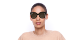 LUNETTES DE SOLEIL femme GG0459S marron - Vue de face