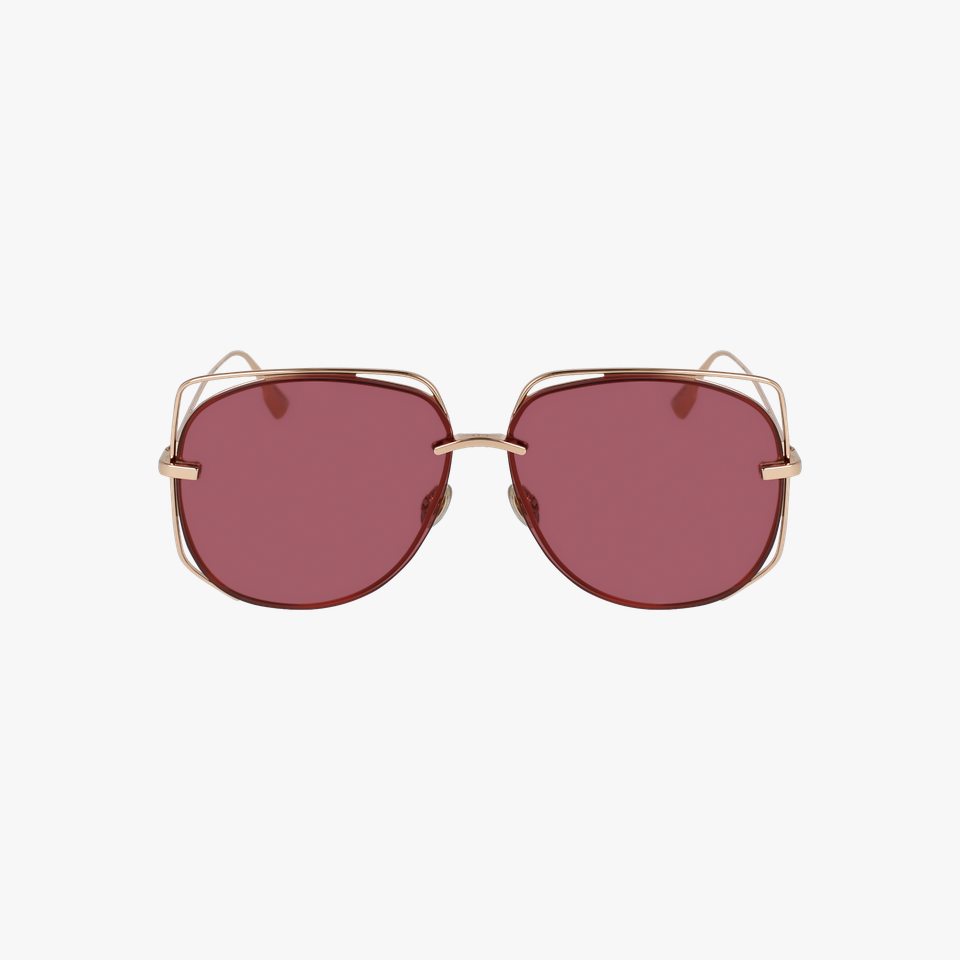 Lunettes de soleil femme DIORSTELLAIRE6 dorée - Vue de face
