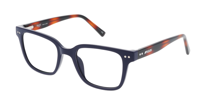 Lunettes de vue enfant LENI bleu/écaille - Vue de face