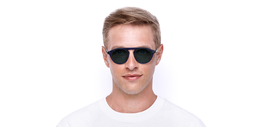 LUNETTES DE SOLEIL homme BORNEO POLARIZED bleu/bleu