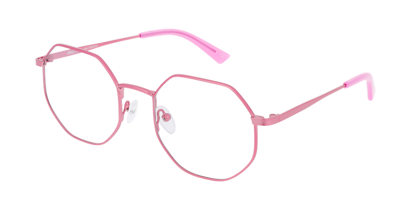 Lunettes de vue femme RZERO40 rose/dorée - Vue de face