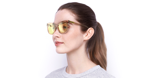 LUNETTES DE SOLEIL femme PK0018 rose/marron