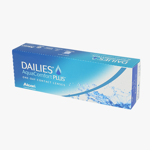 Lentilles de contact Dailies AquaComfort Plus 30L - Vue de face