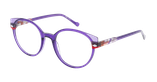 Lunettes de vue femme MAGIC281 violet/rose - Vue de face