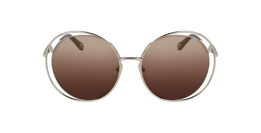 LUNETTES DE SOLEIL femme CE153S doré/marron - Vue de face