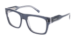 Lunettes de vue homme CARACTÈRES INGENIEUX gris/cristal - Vue de face