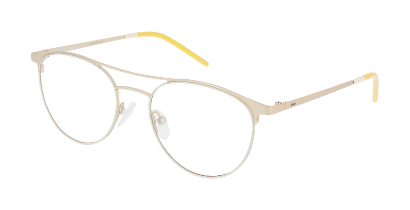 Lunettes de vue femme MAGIC 151 blanc/dorée - Vue de face