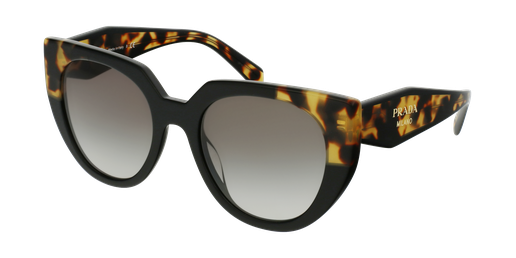 LUNETTES DE SOLEIL femme 0PR 14WS noir/écaille foncé