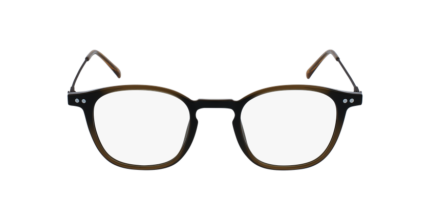 Lunettes de vue homme MAGIC 141 marron/vert - Vue de face