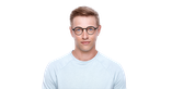 Lunettes de vue homme MAGIC276 noir/rouge - Vue de face