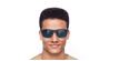 LUNETTES DE SOLEIL PREMIER M EV1072 bleu - Vue de face