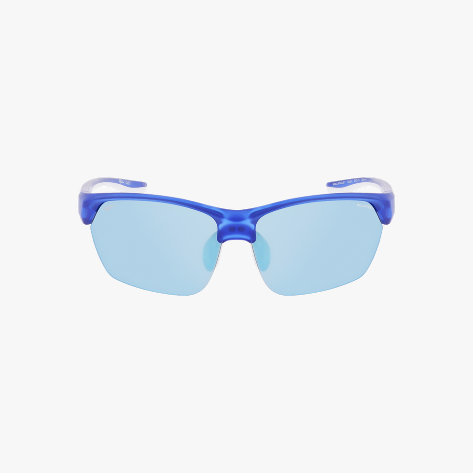 Lunettes de soleil LANGLEY POLARIZED bleu/blanc - Vue de face