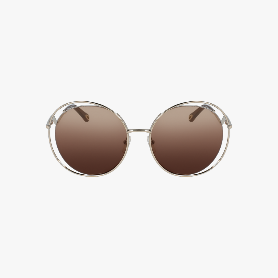 Lunettes de soleil femme CE153S dorée/marron - Vue de face