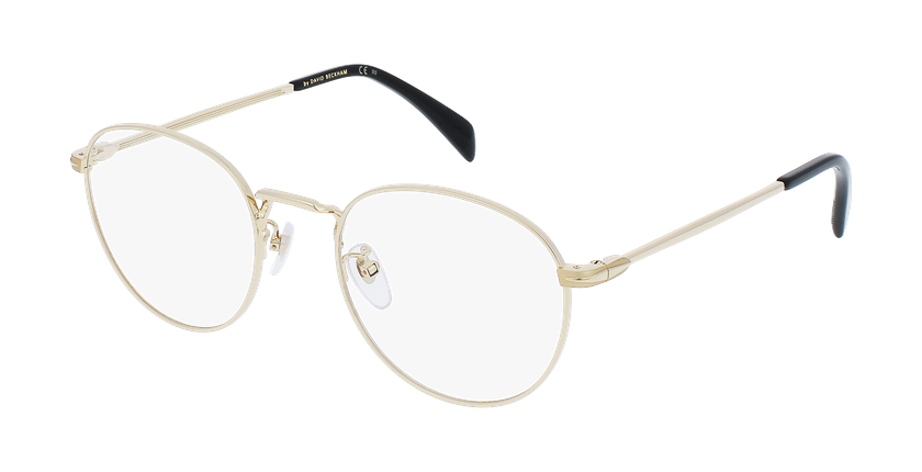 Lunettes de vue homme DB 1015 dorée - Vue de face