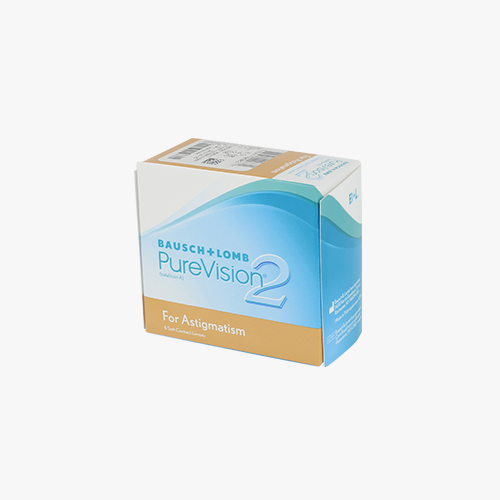 Lentilles de contact PureVision 2 HD for Astigmatism 6L - Vue de face