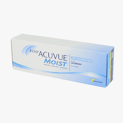 Lentilles de contact 1 Day Acuvue® Moist® for Astigmatism 30L - Vue de face