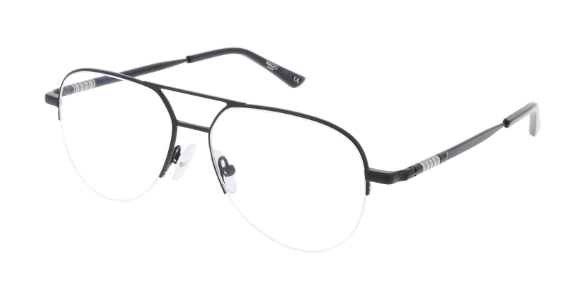 Lunettes de vue homme MAGIC284 noir/argenté - Vue de face