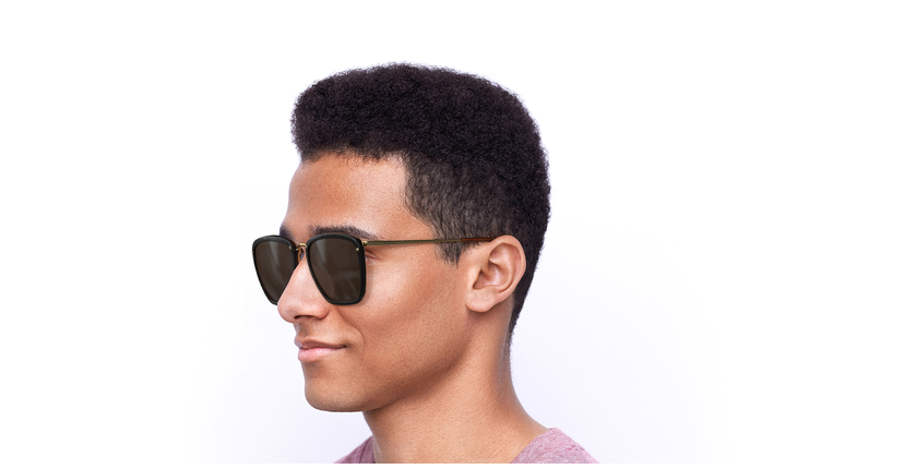 LUNETTES DE SOLEIL homme GG673S marron - vue de 3/4