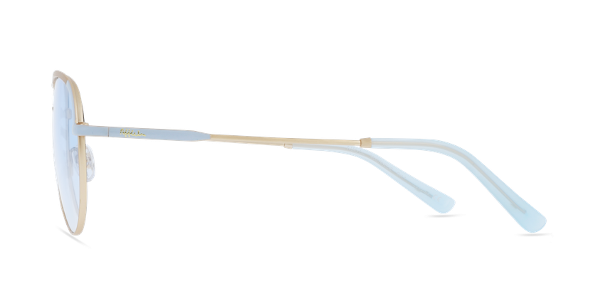 LUNETTES DE VUE femme ANELIE doré/bleu - Vue de côté