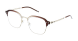Lunettes de vue femme MAGIC 200 marron/dorée - Vue de face
