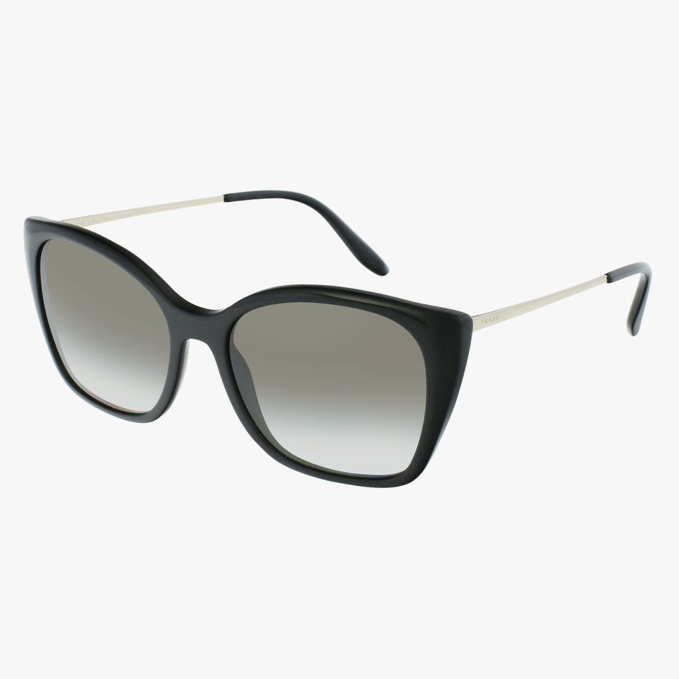 Lunettes de soleil femme 0PR 12XS noir - Vue de 3/4