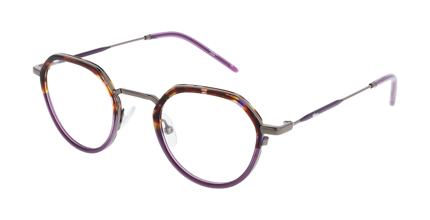 Lunettes de vue homme MAGIC226 écaille/violet - Vue de face