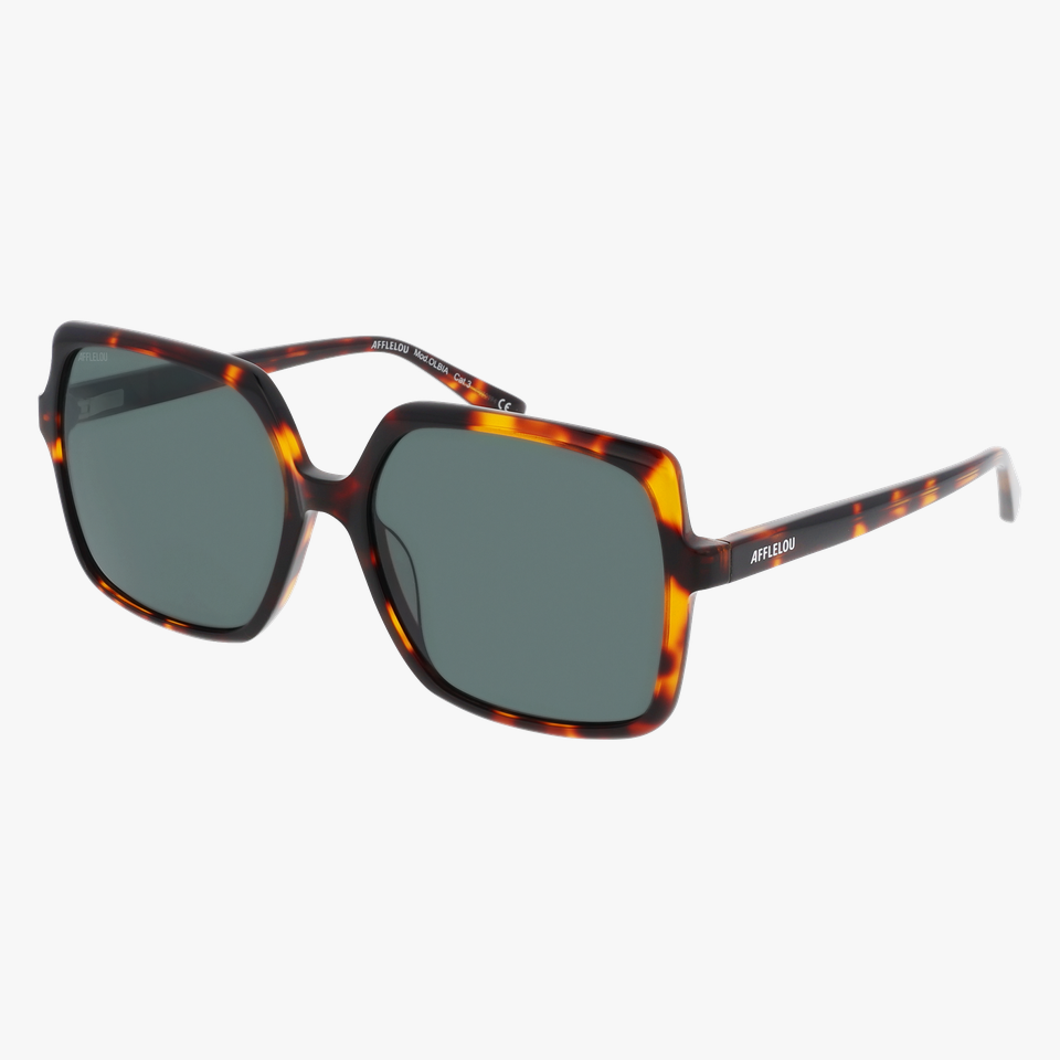 Lunettes de soleil femme OLBIA écaille - Vue de face