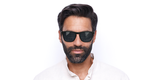 LUNETTES DE SOLEIL homme GG0843S noir - Vue de face