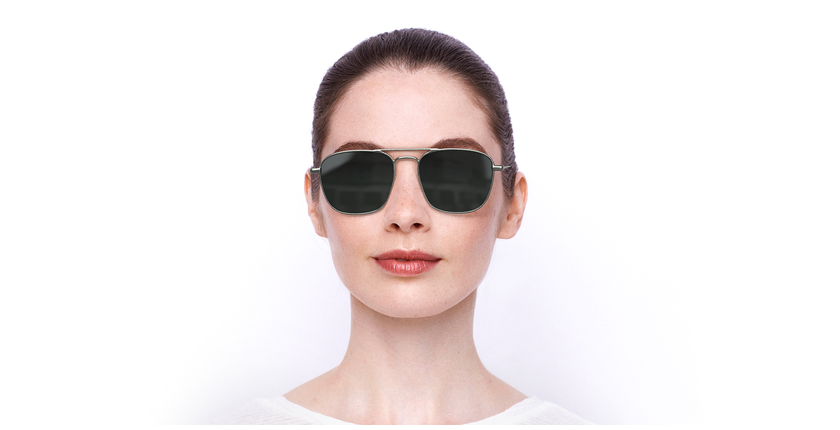 LUNETTES DE SOLEIL SL 309 argenté - Vue de face