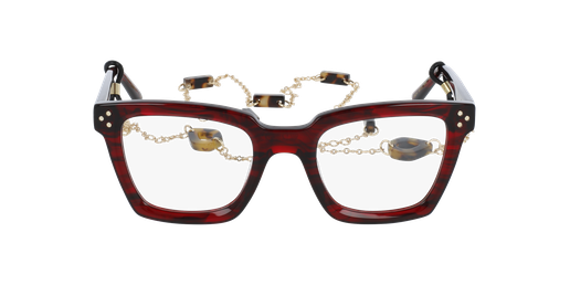 LUNETTES DE VUE femme MYSTERIEUSE rouge marbré