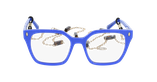 Lunettes de vue femme CARACTÈRES EFFRONTEE bleu - Vue de face