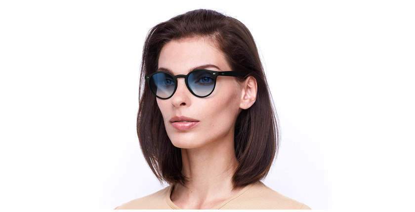 LUNETTES DE SOLEIL SAMANO noir - Vue de face
