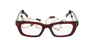 Lunettes de vue femme CARACTÈRES CRÉATIVE rouge marbré