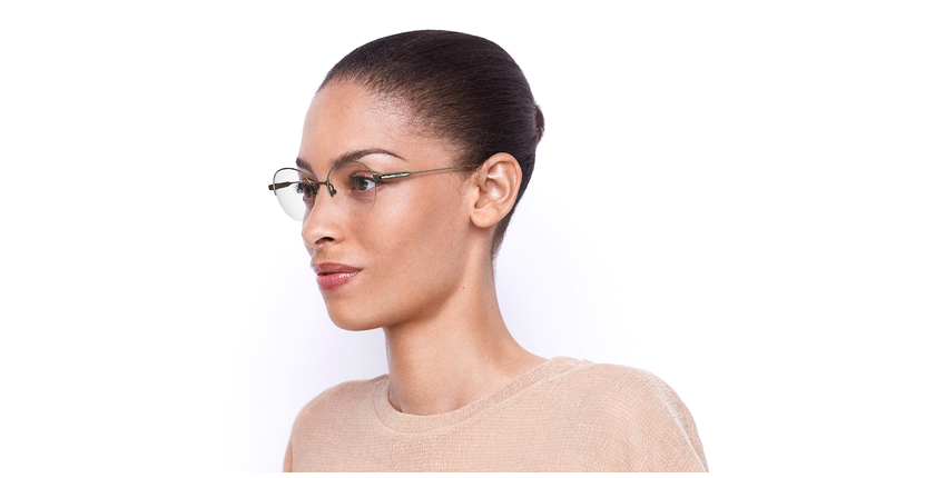Lunettes de vue femme MAGIC 168 dorée - Vue de face