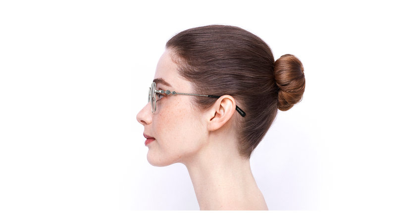 LUNETTES DE VUE femme SK5458-H doré/noir - Vue de côté