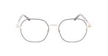 Lunettes de vue femme MARIELLE noir/dorée - Vue de face