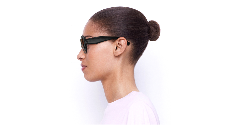 LUNETTES DE SOLEIL femme NAIFARU écaille/noir - Vue de face