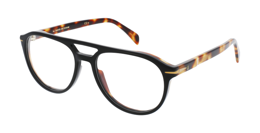 LUNETTES DE VUE homme DB 7087 noir/écaille - Vue de face