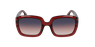 Lunettes de soleil femme DDIOR rouge