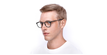 LUNETTES DE VUE homme TH1845 noir - vue de 3/4