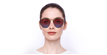 LUNETTES DE SOLEIL femme DIORSTELLAIRE4 doré/écaille - Vue de face