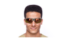 LUNETTES DE SOLEIL homme Pulsa 2 gris - Vue de face