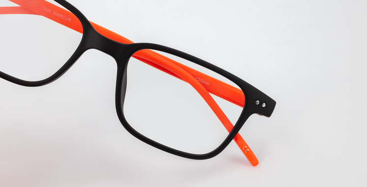 LUNETTES DE VUE enfant MAGIC MARCUS noir/orange