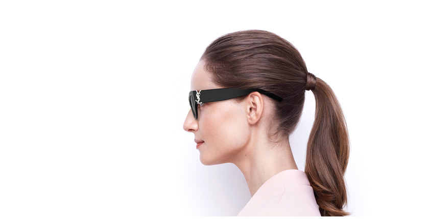 LUNETTES DE SOLEIL femme SLM94 noir - Vue de côté