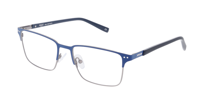 Lunettes de vue homme BAPTISTE bleu/bleu - Vue de face
