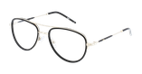 Lunettes de vue homme MAGIC 185 noir/dorée - Vue de face
