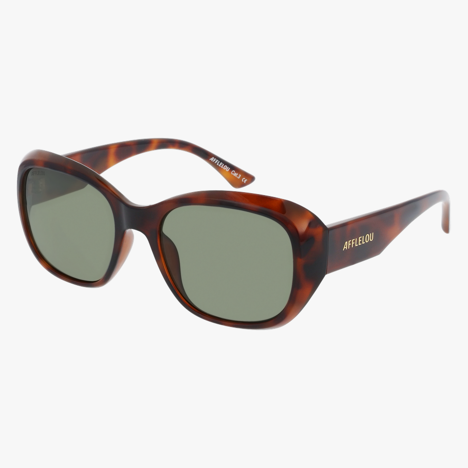 Lunettes de soleil femme COLETA écaille - Vue de face
